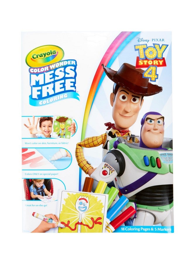 كرايولا صفحات تلوين قصة لعبة من كرايولا، ألوان رائعة بدون فوضى، هدية للأطفال، للأعمار من 3، 4، 5، 6 سنوات - Image 1