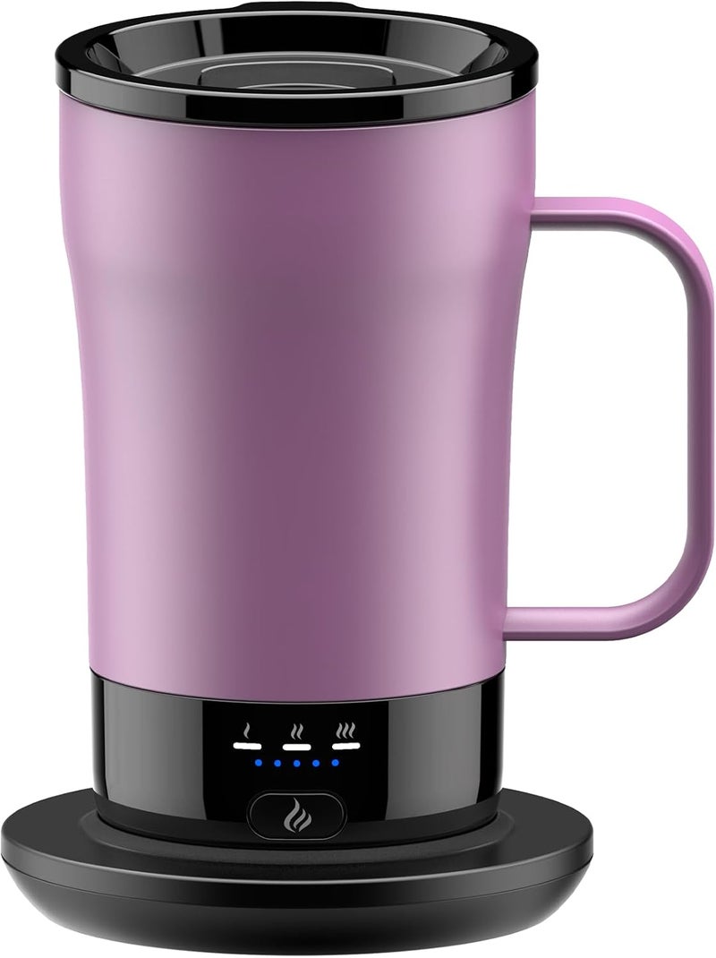 PUSEE Self-Heating Coffee Mug, 14oz Heated Coffee Mug - Rechargeable Temperature Control Coffee Mug Keep Coffee Hot, Smart Mug Great Gift for Coffee Lovers & Slow Sippers - Image 1