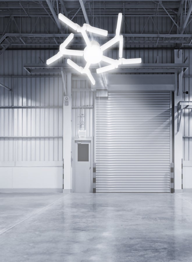 مصابيح LED للجراج، مصابيح قابلة للتشكيل، مصابيح LED فائقة السطوع بقوة 100 وات، مصابيح سقف، مصابيح قبو للجراجات وورش العمل والمستودعات وطاولات العمل وغرف المعيشة - Image 4
