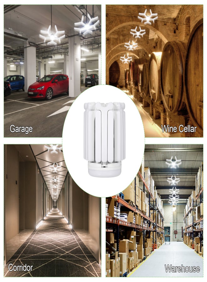 مصابيح LED للجراج، مصابيح قابلة للتشكيل، مصابيح LED فائقة السطوع بقوة 100 وات، مصابيح سقف، مصابيح قبو للجراجات وورش العمل والمستودعات وطاولات العمل وغرف المعيشة - Image 3