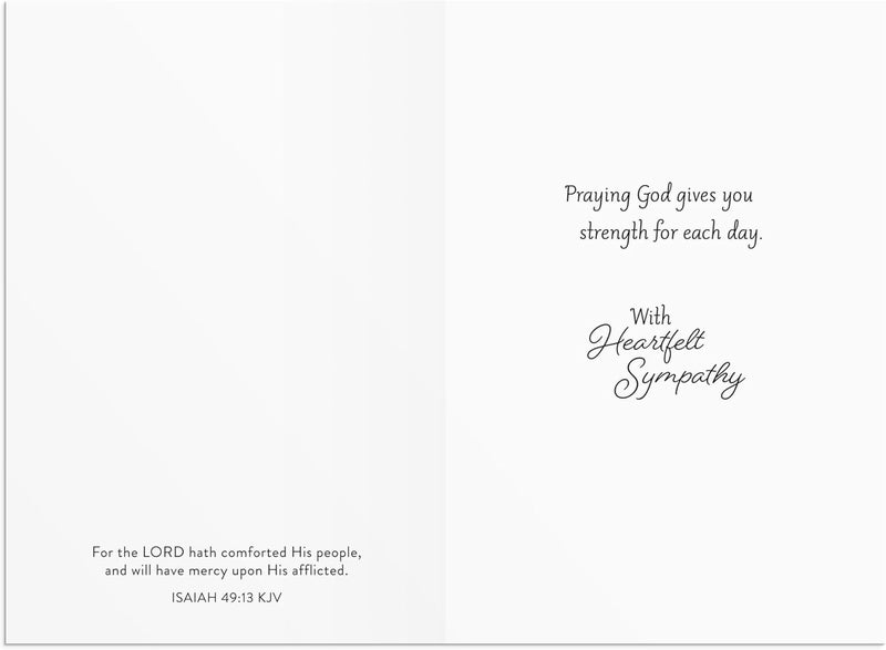 DaySpring  Sympathy  4 Design Assortment with King James Scripture  12 Sympathy Boxed Cards  12 Envelopes U1612 - Image 4