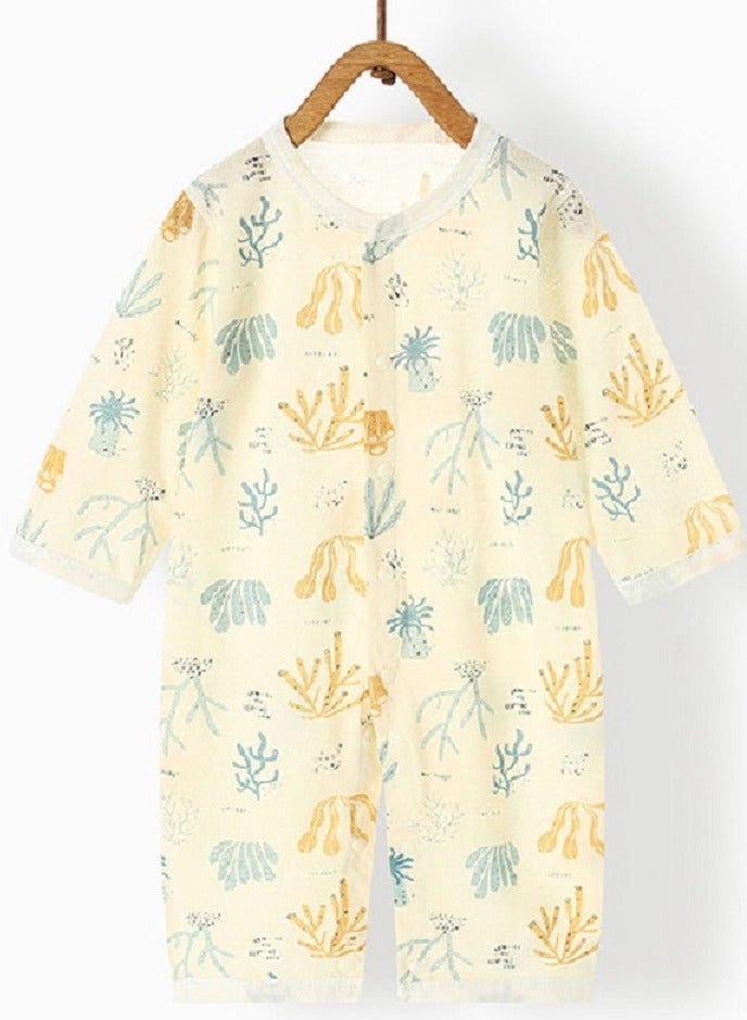 Gerenic Baby Jumpsuit, Newborn Clothes, Long Sleeved Pajamas - Image 1