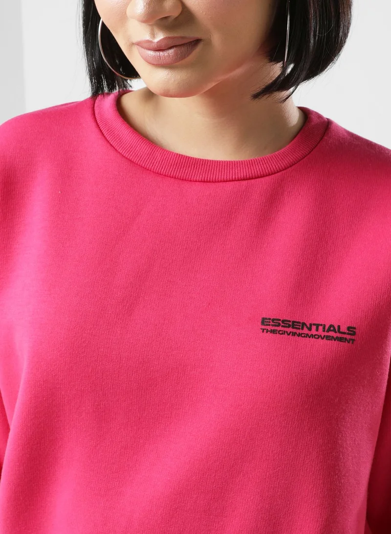 The Giving Movement Cropped Sweatshirt