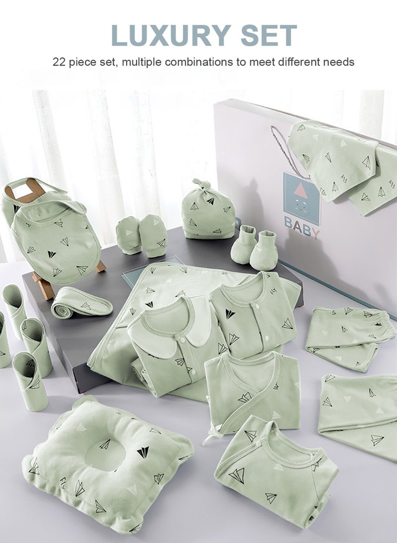 أوربازار صندوق هدايا للأطفال مكون من 22 قطعة، مجموعة ملابس لحديثي الولادة، مجموعة ملابس هدايا للأطفال، مجموعة هدايا لحديثي الولادة، مجموعة ملابس لحديثي الولادة، صندوق هدايا للأطفال للأولاد والبنات - Image 2