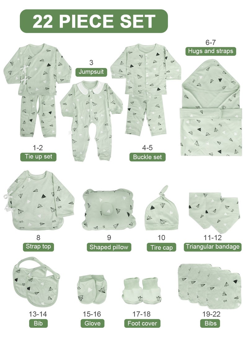 أوربازار صندوق هدايا للأطفال مكون من 22 قطعة، مجموعة ملابس لحديثي الولادة، مجموعة ملابس هدايا للأطفال، مجموعة هدايا لحديثي الولادة، مجموعة ملابس لحديثي الولادة، صندوق هدايا للأطفال للأولاد والبنات - Image 3