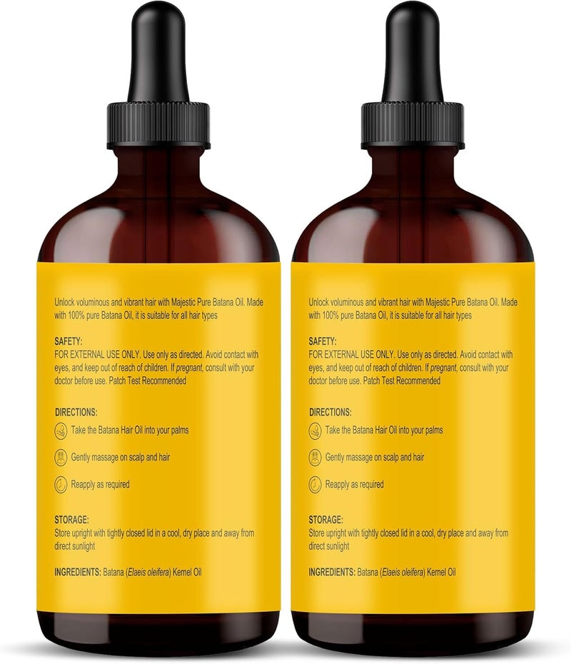 Botanic Hearth Hair Oil for Hair Growth & Home Hair Perm Kit | Strengthening Dry, Frizzy, Damaged Hair & Scalp Treatment | Batana Oil – 4 Fl Oz (2pack) - Image 2