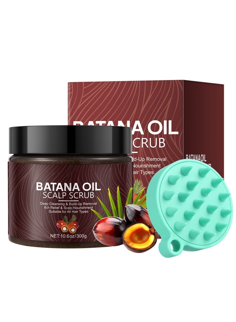 MOOYAM 2 Pack Batana Oil Hair Growth with Revitalizing Oil and Scalp Scrub Shampoo Prevents Hair Loss for Thicker Fuller Healthier Hair All Hair Types - Image 2