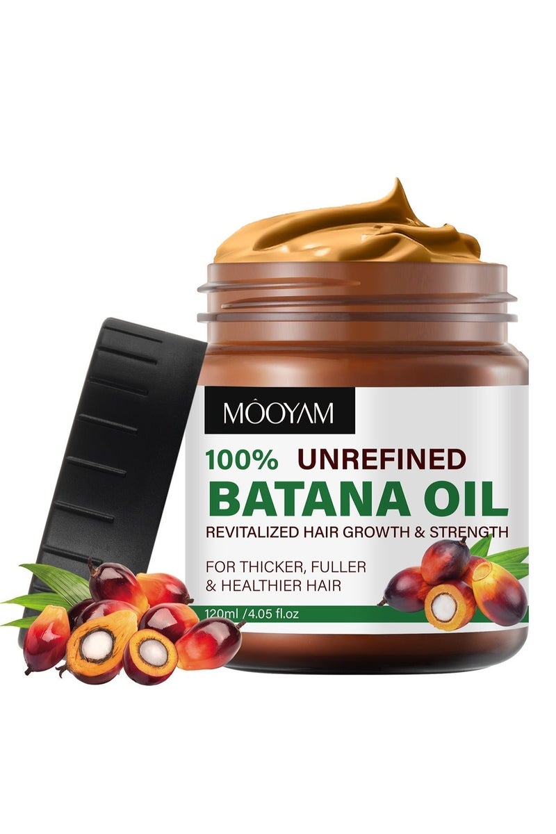 MOOYAM 2 Pack Batana Oil Hair Growth with Revitalizing Oil and Scalp Scrub Shampoo Prevents Hair Loss for Thicker Fuller Healthier Hair All Hair Types - Image 3