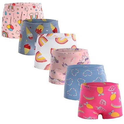 TEDDYIFY Girls Cotton Underwear Soft Girls Shorts Kids Boxer Briefs Panties (Assorted Prints and Color as per Availability) (Pack of 6) (6-7 Years, Style/09) - Image 5
