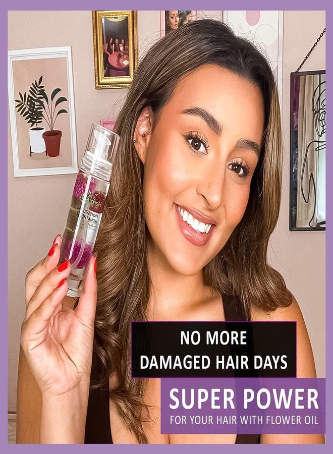 Herbishh Dark Brown Hair Dye Shampoo 500 ml | Ammonia-Free Color Shampoo + Essential Flower Oil for Dry & Damaged Hair 60 ml - Image 5