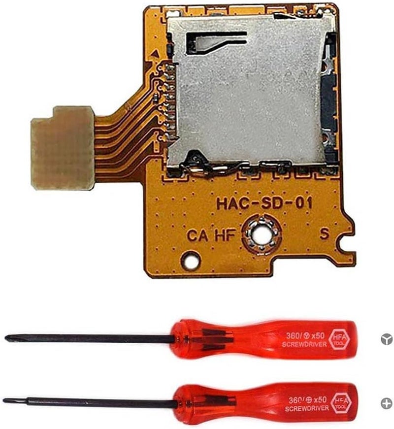 Lenboes Original Micro TF SD Card Slot Replacement Repair Part for Nintendo Switch NS NX Console 2017 - Image 1