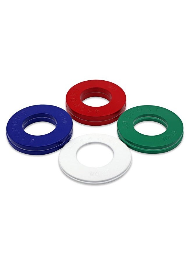 44LLC Olympic Fractional Plates -Pair of 1/4, 1/2, 3/4, 1 lb Weights (8 Plates. Total Weight: 5lbs) - Image 3