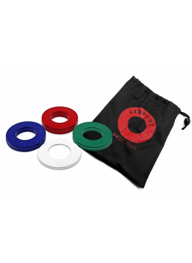 44LLC Olympic Fractional Plates -Pair of 1/4, 1/2, 3/4, 1 lb Weights (8 Plates. Total Weight: 5lbs) - Image 2