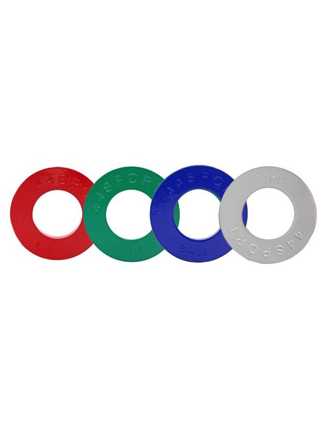 44LLC Olympic Fractional Plates -Pair of 1/4, 1/2, 3/4, 1 lb Weights (8 Plates. Total Weight: 5lbs) - Image 4