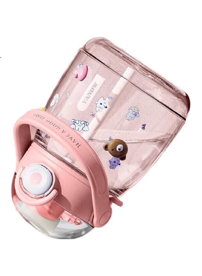 Vanow Large Capacity Water Bottle For Women, Stylish Straw Cup, Portable Sports Water Bottle For Children And Students, Plastic Cup - Image 2