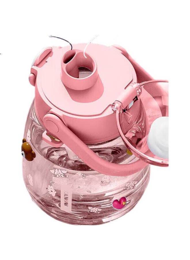 Vanow Large Capacity Water Bottle For Women, Stylish Straw Cup, Portable Sports Water Bottle For Children And Students, Plastic Cup - Image 3