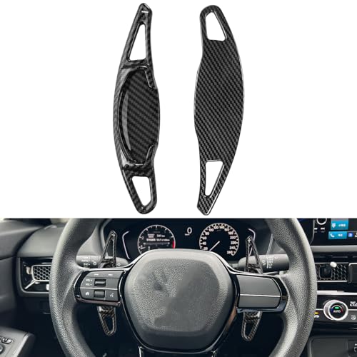 moonateen Paddle Shift Extensions Compatible with Honda Civic, Accord/CR-V - Fits 11th Gen Civic 2022-2024, Accord/CR-V 2023-2024 - 10th Gen Civic Accessories, Paddle Shifter Covers (Black) - Image 1