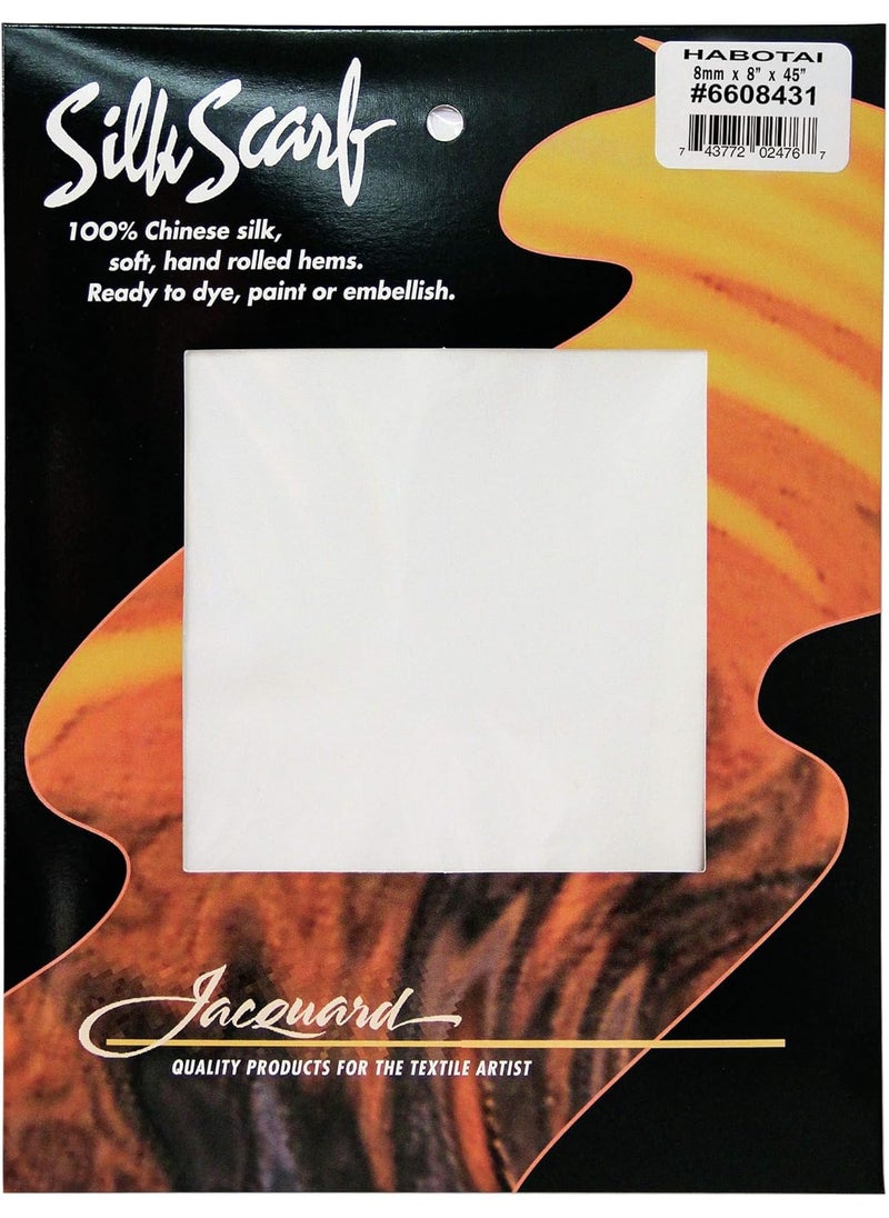Jacquard Jacquard Blank Silk Scarves 8 in x 45 in  - Image 1