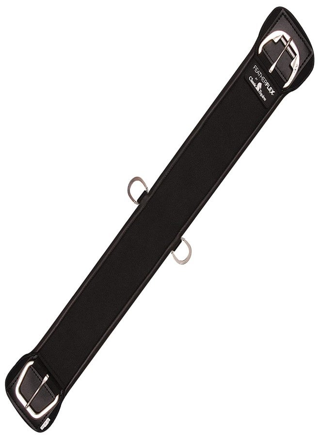 Classic Equine Feather Flex Straight Cinch, Color: Black, Size: 32 (FFSCBK32) - Image 2