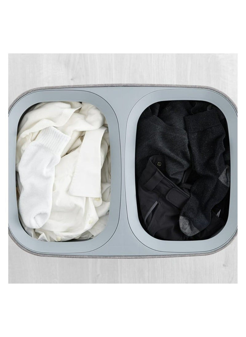 Joseph Joseph Tota 90litre Laundry Hamper Separation Basket with Lid  Black - Image 3