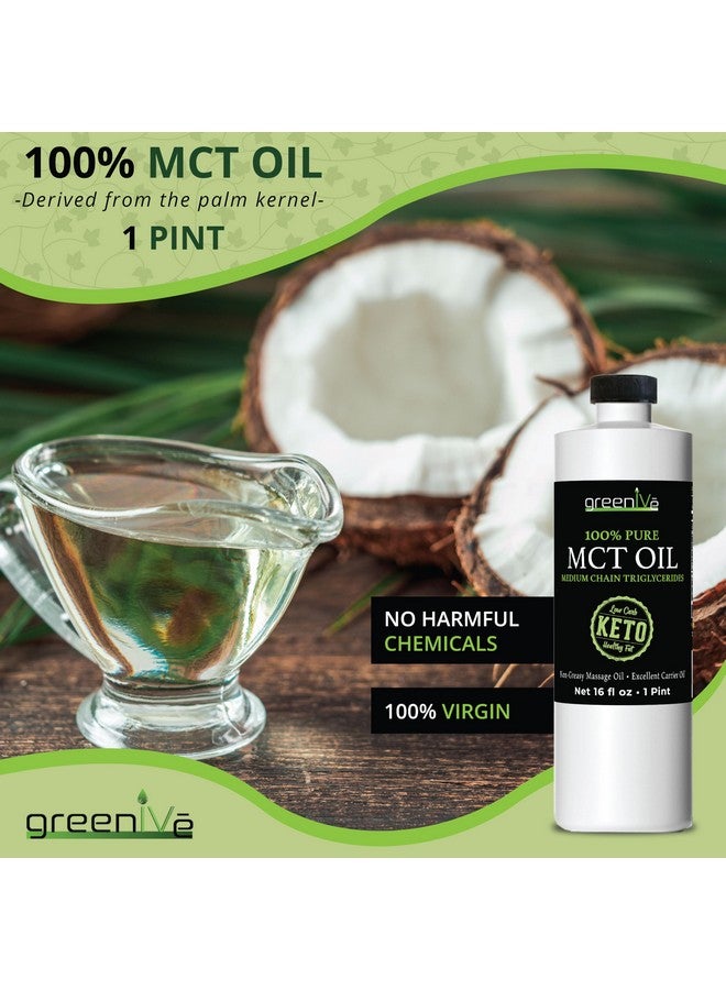 GreenIVe MCT Oil Body and Mind Fuel Non GMO 100% Pure MCT (16 Ounce) - Image 3