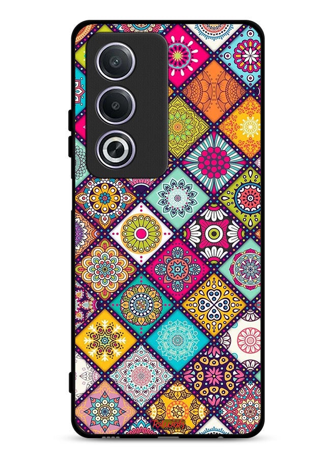 Tolwak Oppo A3 Pro 5G Protective Case Cover Mandala Squares Pattern - Image 1
