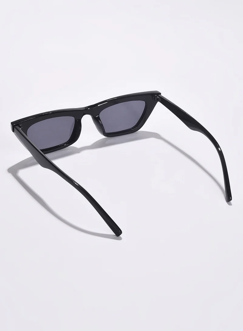 Haute Sauce Black Lens Black Cateye Sunglasses