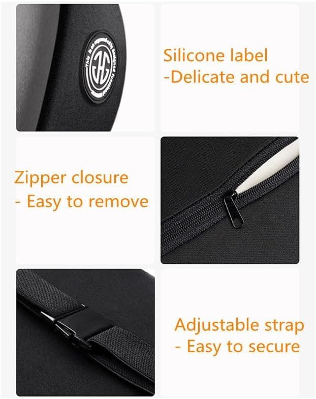 TENDULA Car Neck and Back Cushion Lumbar Support Pillow for Office Chair and Car SeatSoftness Memory Foam Comfortable Ergonomic Design for Neck and Back Rest Pillow Brown - Image 4