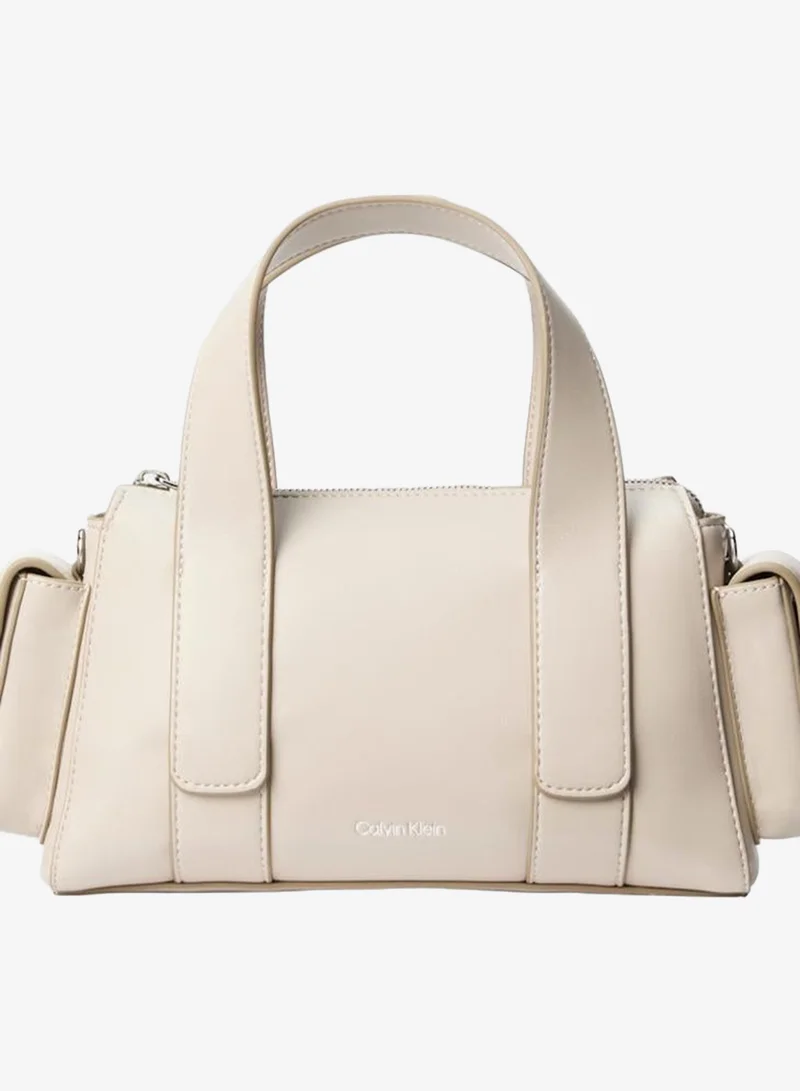 CALVIN KLEIN Convertible Jacquard Crossbody Handbag