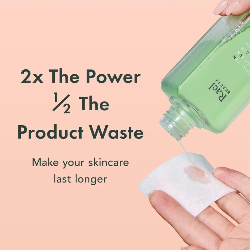 Rael Cotton Pads for Face - Facial Sponge, Square Pad Use with Toner, Makeup Remover, Lint-Free, Soft and Thin, Korean Skin Care (200 Count) - Image 4