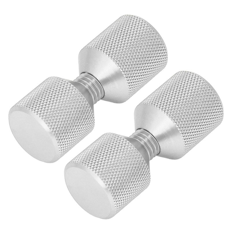 دبابيس محاذاة الشفة 2 قطعة فضية من الألومنيوم ثقبين مخرومة من 0.5 إلى 14 بوصة تصميم مريح خفيف الوزن - Image 3