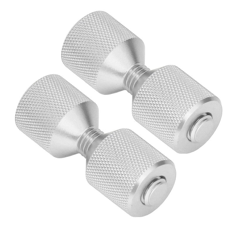 دبابيس محاذاة الشفة 2 قطعة فضية من الألومنيوم ثقبين مخرومة من 0.5 إلى 14 بوصة تصميم مريح خفيف الوزن - Image 4