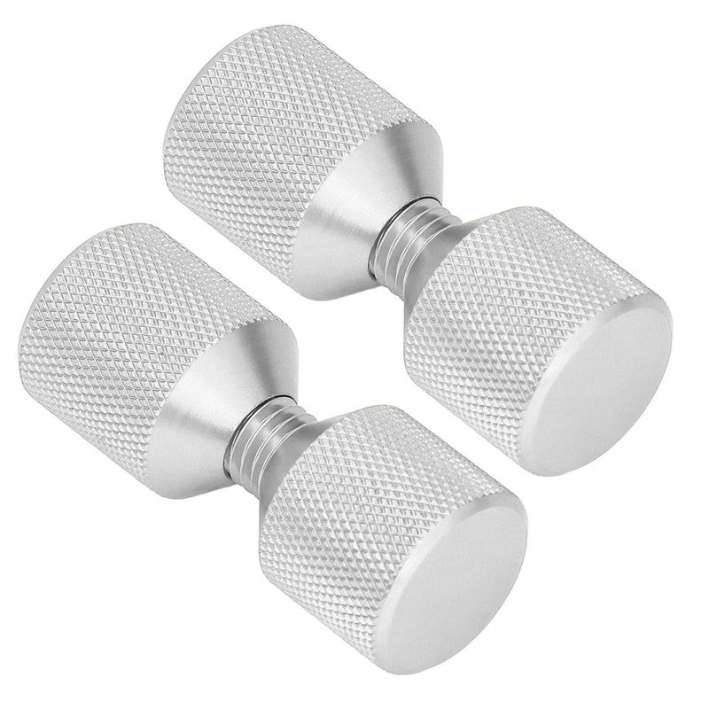 دبابيس محاذاة الشفة 2 قطعة فضية من الألومنيوم ثقبين مخرومة من 0.5 إلى 14 بوصة تصميم مريح خفيف الوزن - Image 2