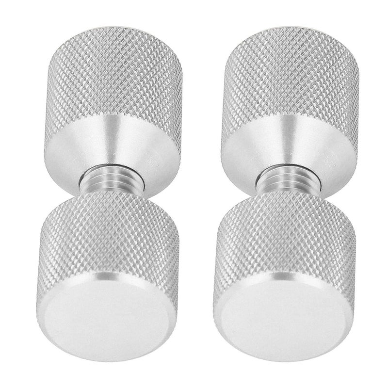 دبابيس محاذاة الشفة 2 قطعة فضية من الألومنيوم ثقبين مخرومة من 0.5 إلى 14 بوصة تصميم مريح خفيف الوزن - Image 5