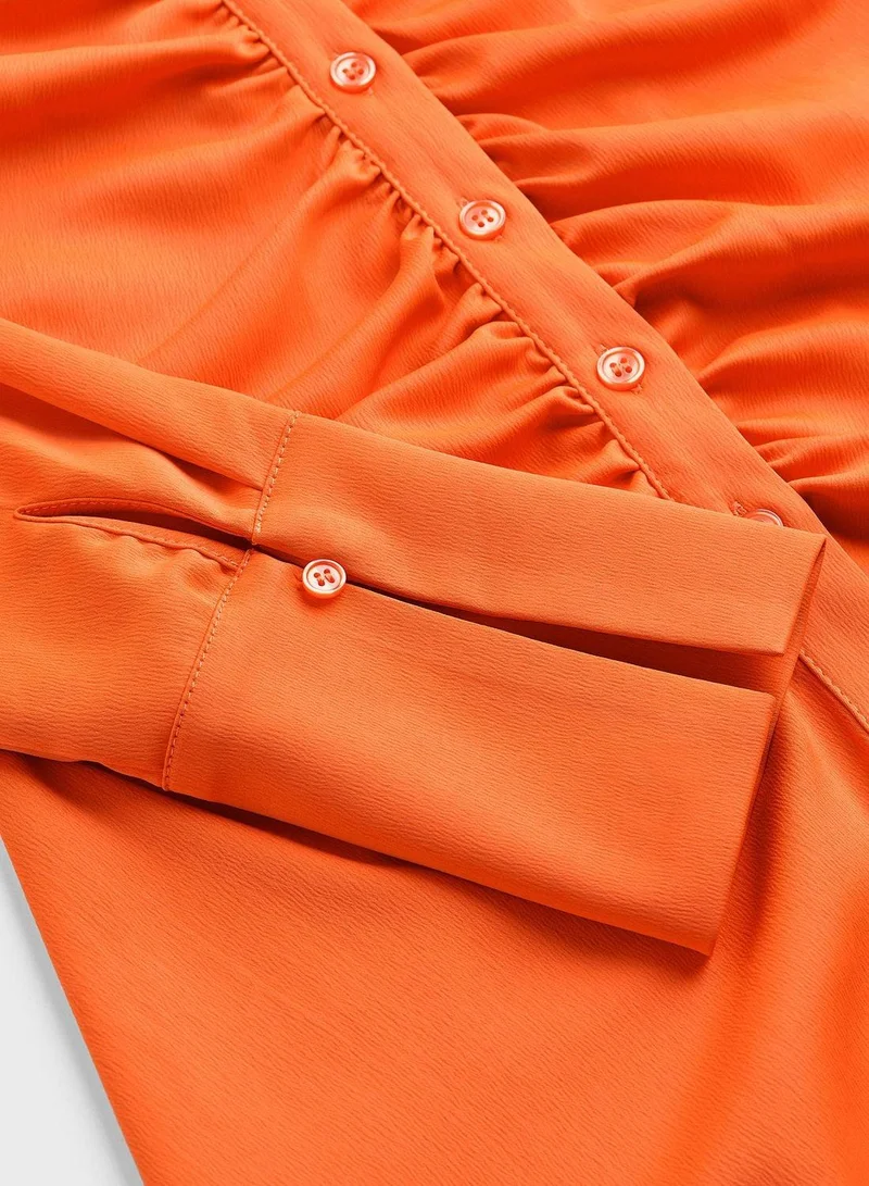 H&M Shirred Mini Dress