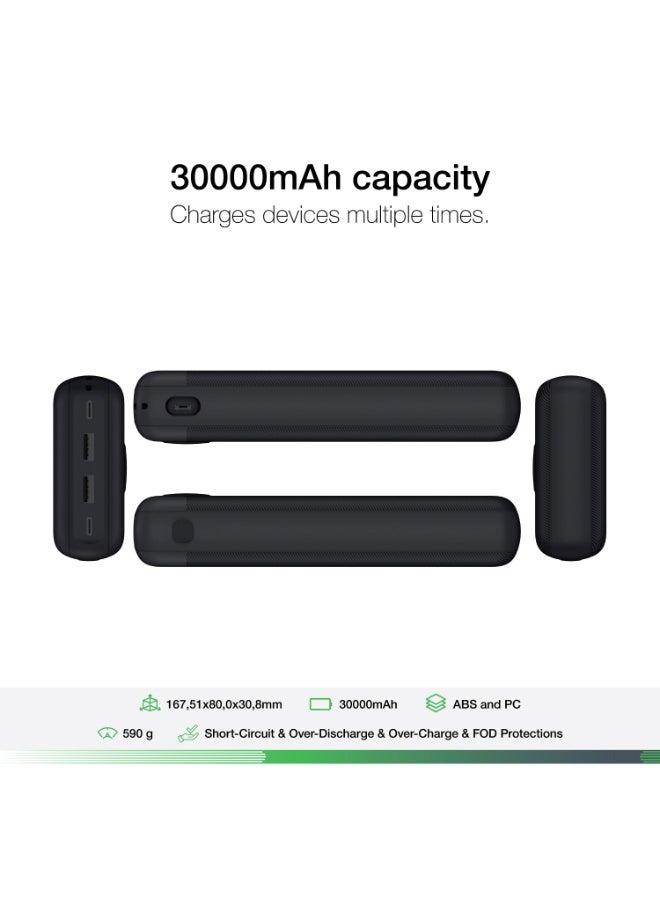 Dviced Power bank 30000mAh - Black - Image 2
