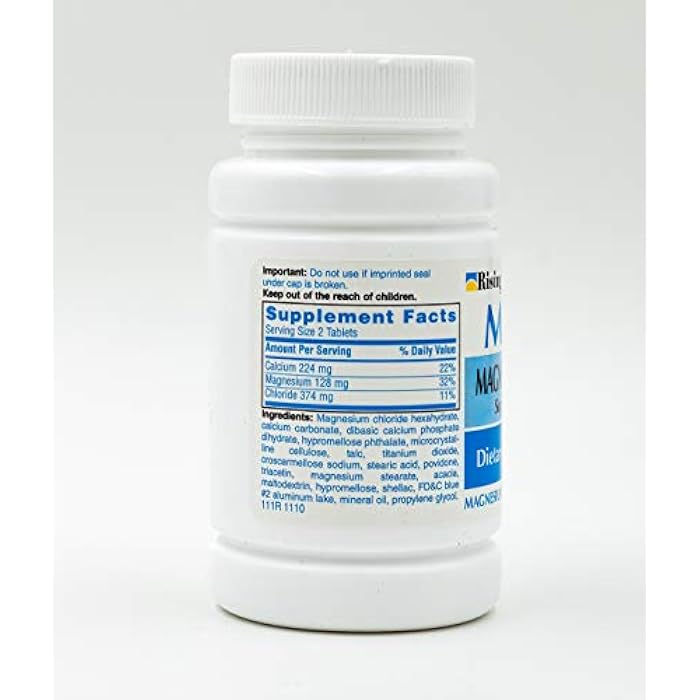 Rising Pharma - Mag64 Magnesium Chloride with Calcium Tablets - 60 Counts - Image 2