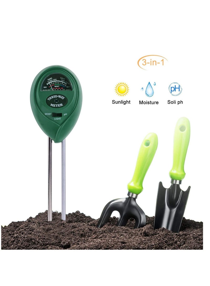 Y&D Soil Moisture Meter 3 In 1 with Light Test Plant Water Sensor Hygrometer for Garden Farm Lawn Indoor Outdoor  - Image 2
