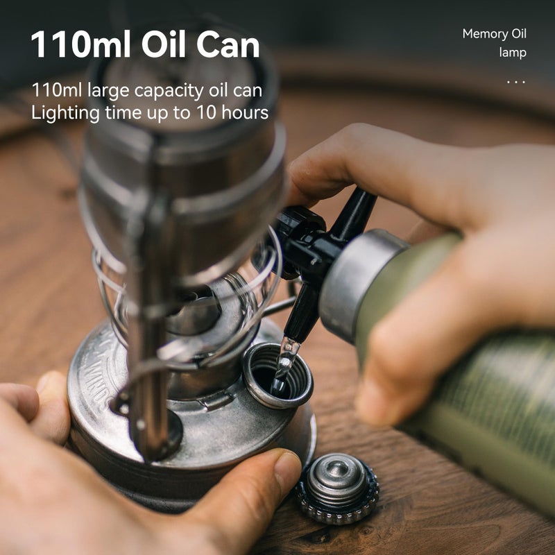 Thous Winds Oil Burning Lanter, Outdoor Windproof Kerosene Lamp, Hanging Fuel Lantern for Camping Patio Outdoor - Image 4