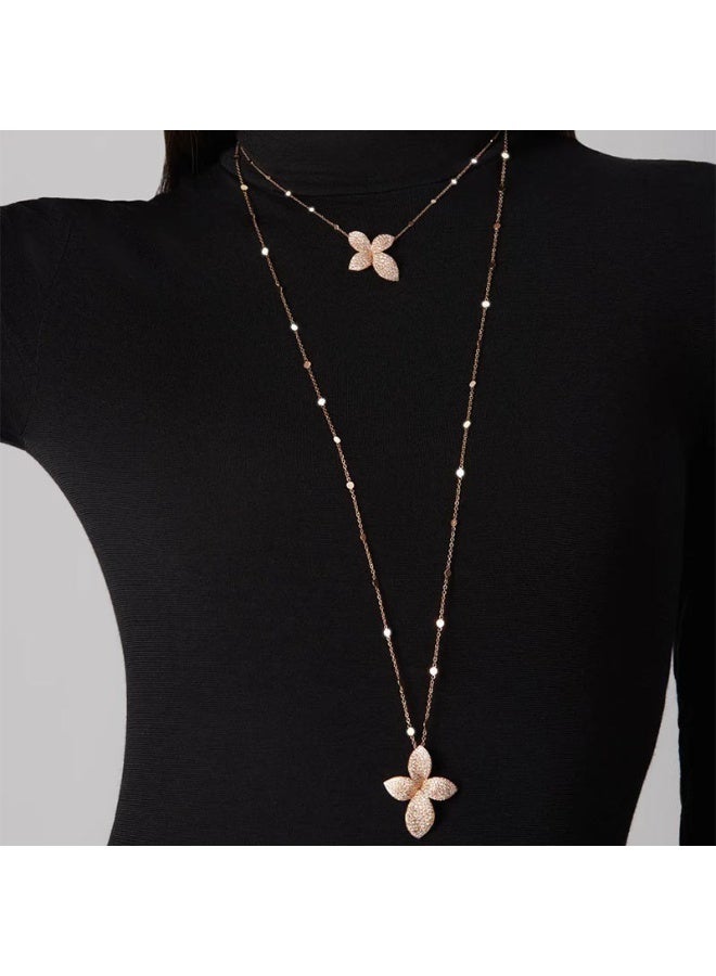 Dainty Gold Chain Butterfly Rhinestones Layered Necklace Stackable Choker Necklace Minimalist Necklace Chain Jewelry for Women and Girls  - Image 1