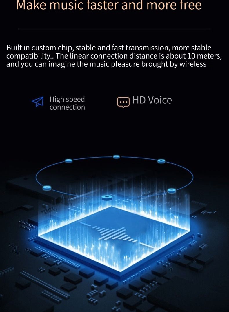 جيليز GELESE سمارت سماعة لاسلكية تعمل بالبلوتوث مكبر صوت خارجي للبطاقة ومضخم صوت صغير للبث الصوتي ومكبر صوت صغير أخضر - Image 4