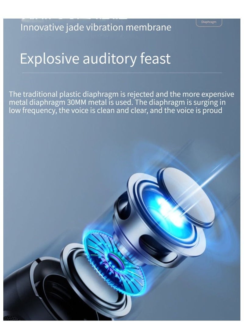 جيليز GELESE سمارت سماعة لاسلكية تعمل بالبلوتوث مكبر صوت خارجي للبطاقة ومضخم صوت صغير للبث الصوتي ومكبر صوت صغير أخضر - Image 2