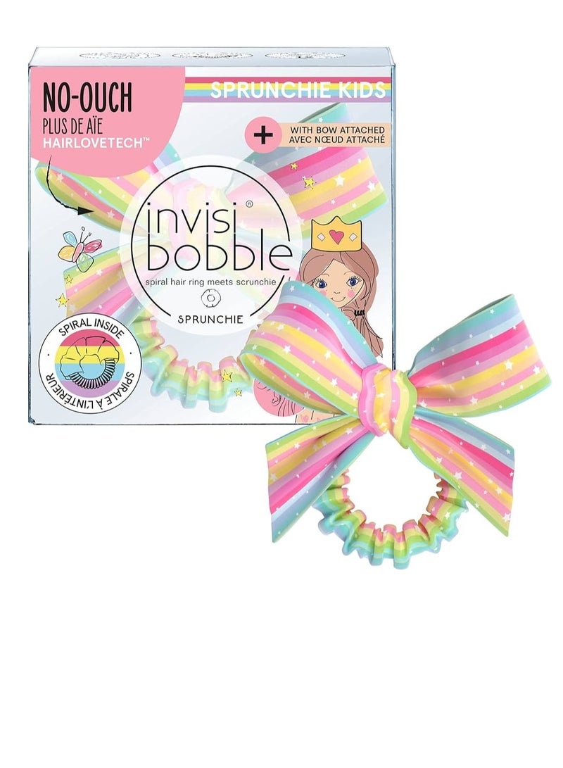 Invisibobble Slim Sprunchie Bow Let’s Chase Rainbows - Image 1