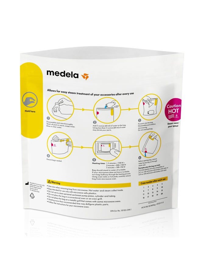 Medela 87024NA Quick Clean Micro-Steam Bags - Image 3