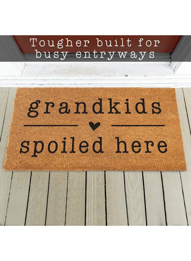 MAINEVENT Grandkids Spoiled Here Doormat 30X17 Inch, Grandkids Welcome Doormat, Grandkids Welcome Door Mat Outdoors Funny, Welcome Grandparents Door Mat, Grandma And Grandpa Door Mat Grandkids Welcome Mat  - Image 3