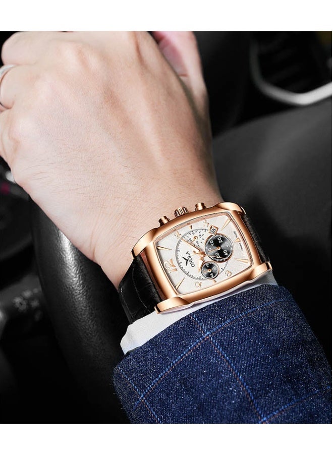 أونولا ساعة كوارتز أنيقة، عملية، متعددة الوظائف، مقاومة للماء، ومناسبة للأعمال. - Image 4