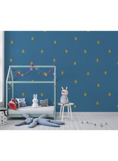 Home Gallery Millwood Pines Trees Fabric Wallpaper Covers An Area ​​Up To 4.2Mx3M With Adhesive  And Smoothing Tool  - Image 4