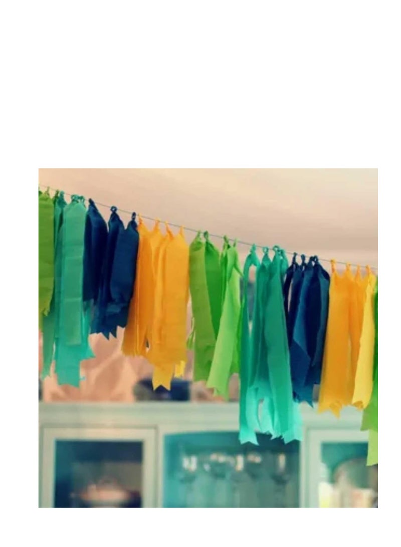 Flamingo Paper Party Streamer Serpentine 200 meter green (20 pcs)packet - Image 5