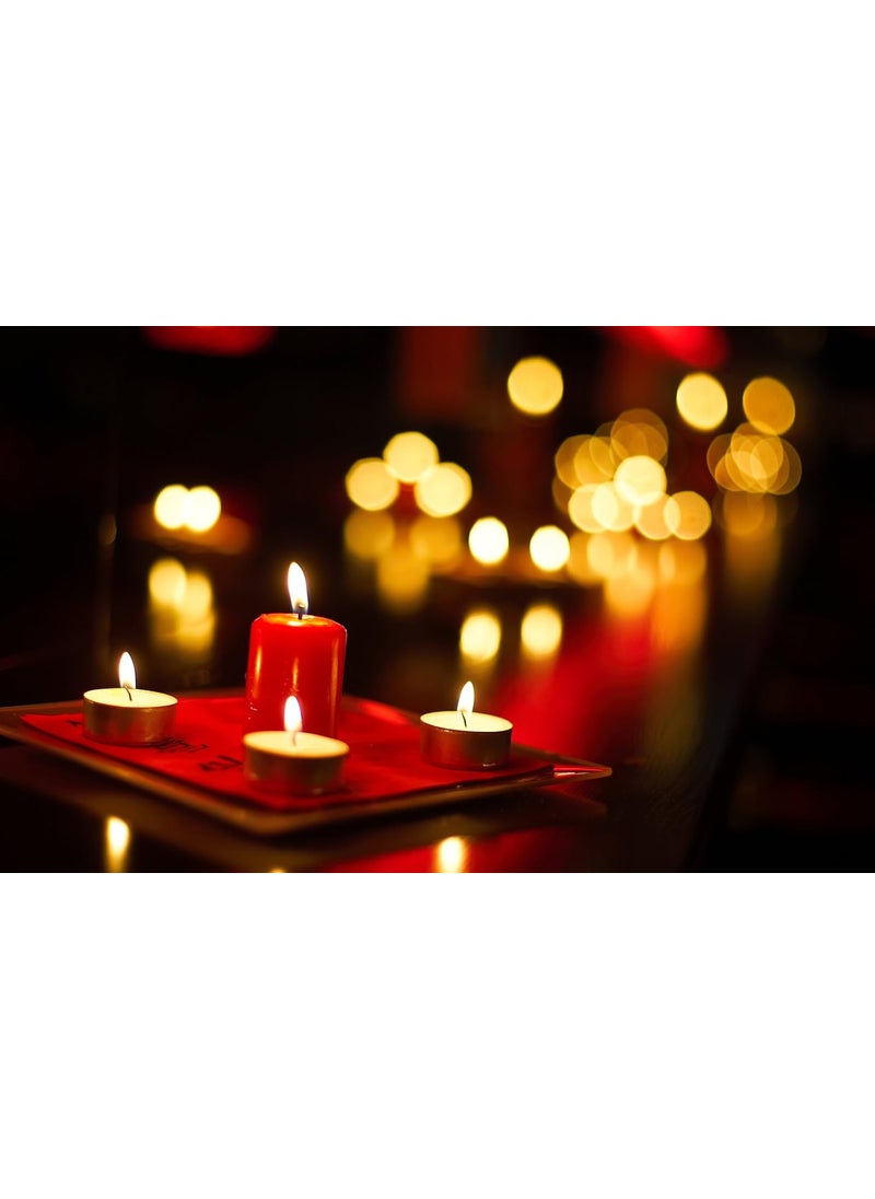 Infispace Infispace Aroma Scented Mini Pillar Candles Made in India (7 x 4 cm) for Diwali/Birthday/Christmas Decorative Candle (Set of 4; Lemon, Rose, Green Apple, Orange)  - Image 3