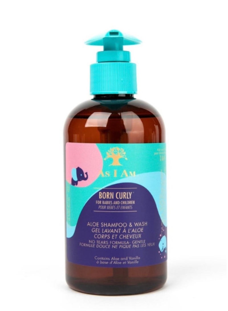 AS I AM Born Curly Aloe Shampoo & Wash 240ml